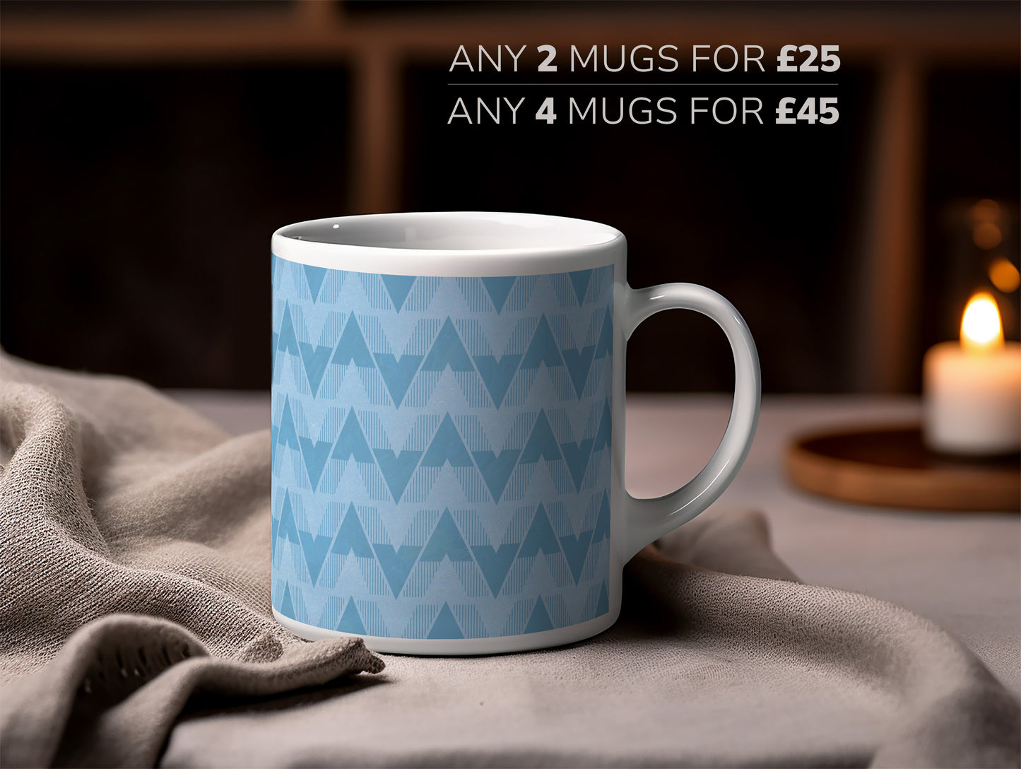 Manchester City - 1989-1991 (Home) - Retro Kit Inspired Manchester City Mug