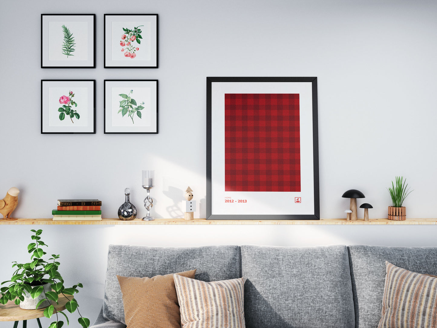 Manchester United - 2012-2013 (Home) - Retro Kit Inspired, Fine Art Print