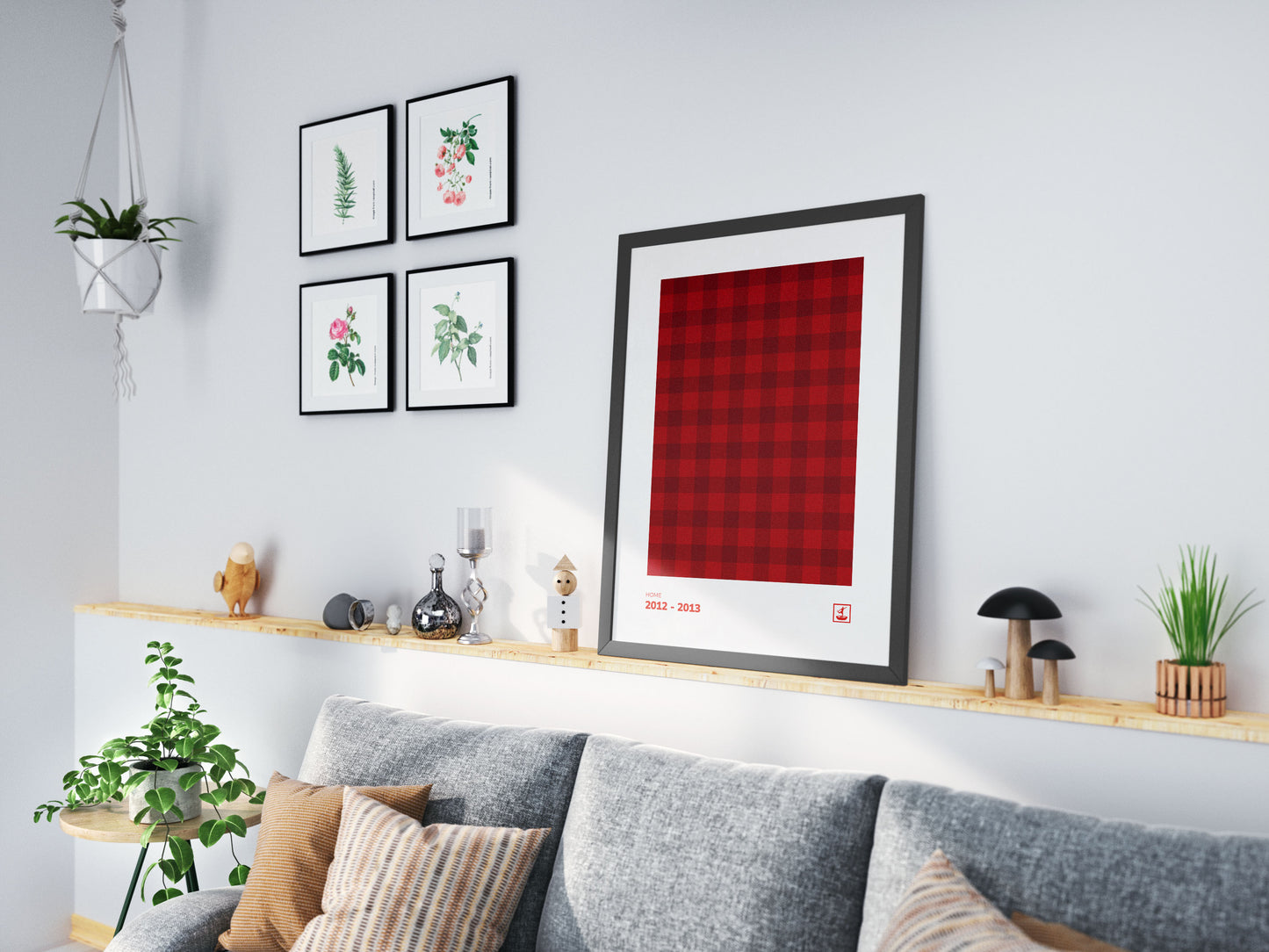 Manchester United - 2012-2013 (Home) - Retro Kit Inspired, Fine Art Print