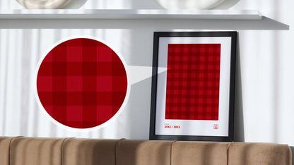 Manchester United - 2012-2013 (Home) - Retro Kit Inspired, Fine Art Print